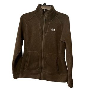 The North Face Womens Small Full zip black lightweight‎ jacket, fleece Lined